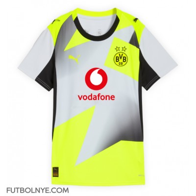 Camiseta Borussia Dortmund Ramy Bensebaini #5 Visitante Equipación para mujer 2025-26 manga corta Camiseta Borussia Dortmund Ramy Bensebaini #5 Visitante Equipación para mujer 2025-26 manga corta